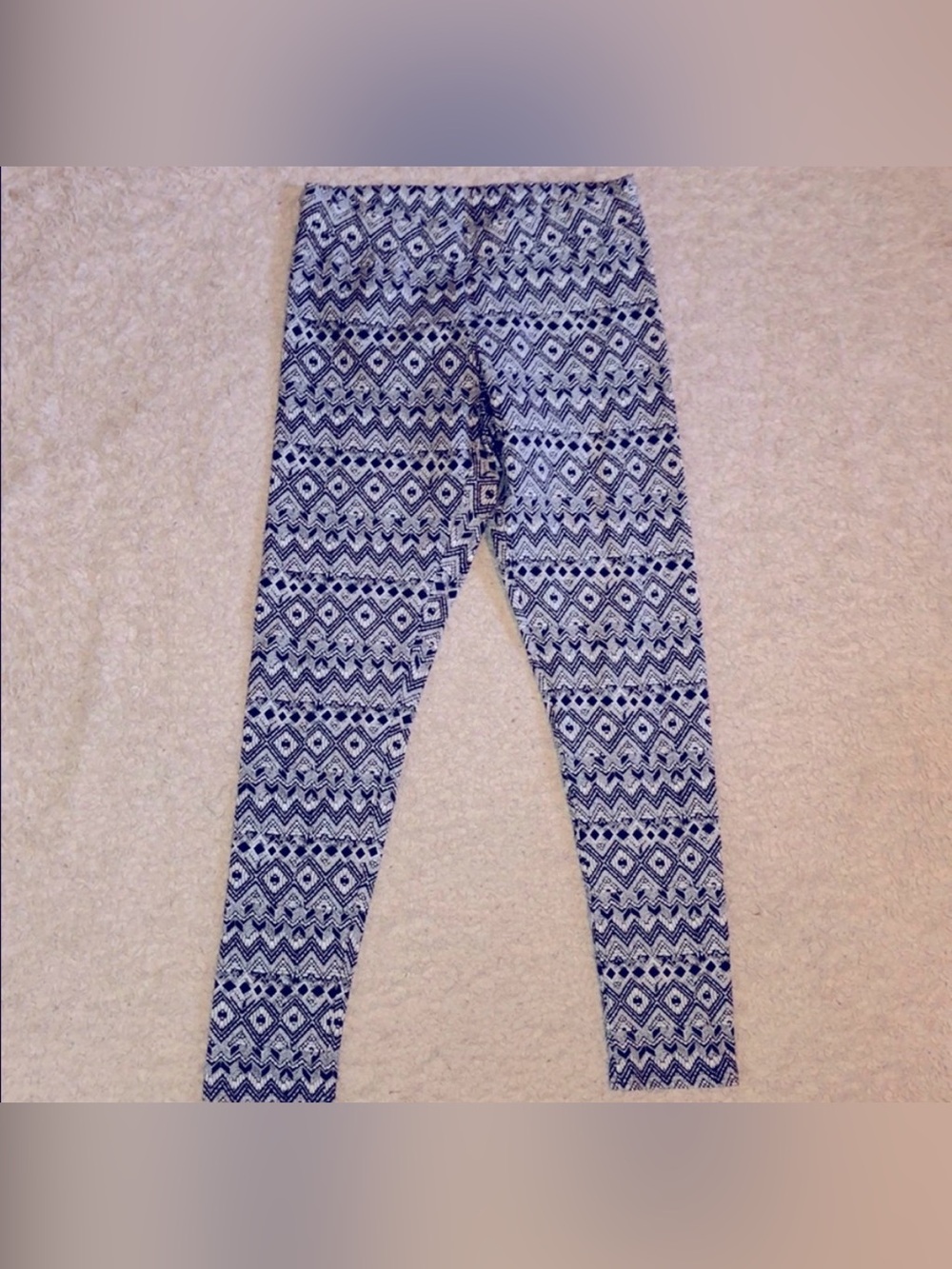 American Eagle Leggings Black & White Size Med